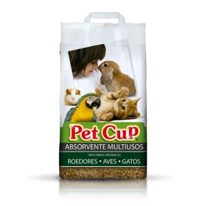 Absorvente em Pellets para Gatos, Aves e Roedores 20Kg - Pet Cup