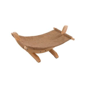 Cama em Madeira e Linho para Gatos